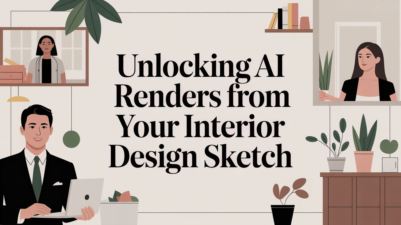 Unlocking AI Renders From Your Interior Design Sketch